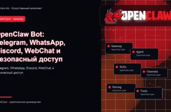 Обложка статьи: OpenClaw Bot: Telegram, WhatsApp, Discord, WebChat и безопасный доступ