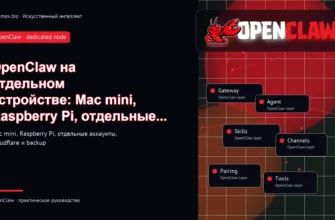 Обложка статьи: OpenClaw на отдельном устройстве: Mac mini, Raspberry Pi, отдельные аккаунты и безопасность